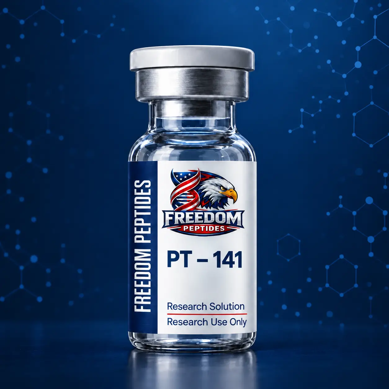 PT-141 research solution vial – Freedom Peptides