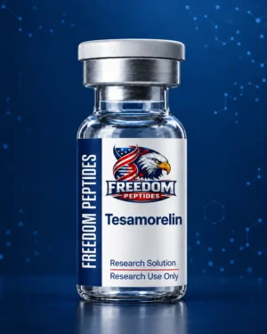 Tesamorelin research solution vial – Freedom Peptides