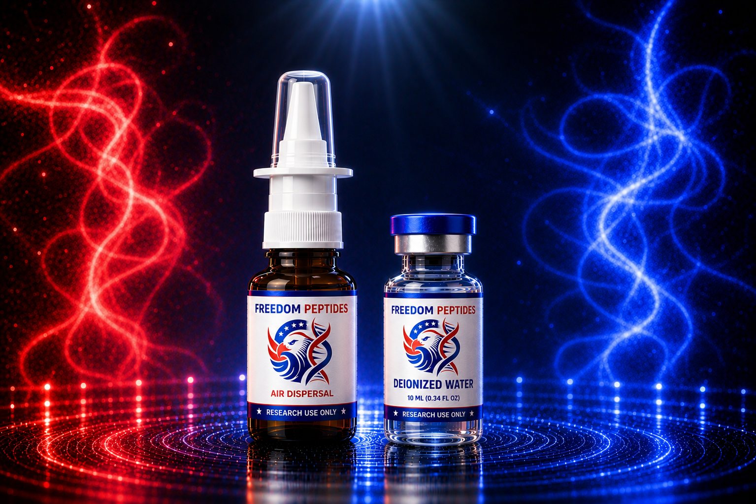 Air Dispersal Kit 10ml (100 sprays) packaged with 10 ml deionized water