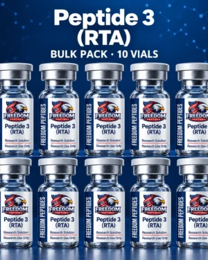 Bulk Pack Peptide 3 (RTA) research vials – Freedom Peptides