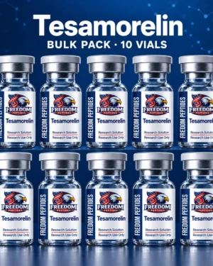 Bulk Pack Tesamorelin research vials – Freedom Peptides