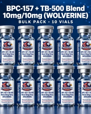 Bulk Pack BPC-157 + TB-500 (Wolverine) research vials – Freedom Peptides