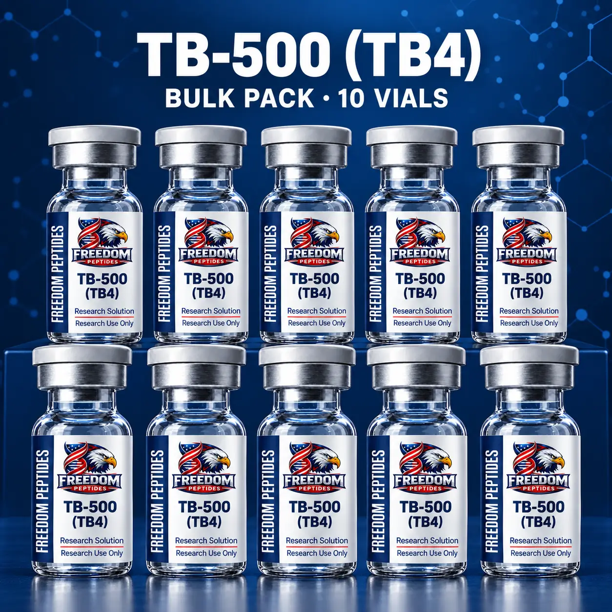 Bulk Pack TB-500 research vials – Freedom Peptides